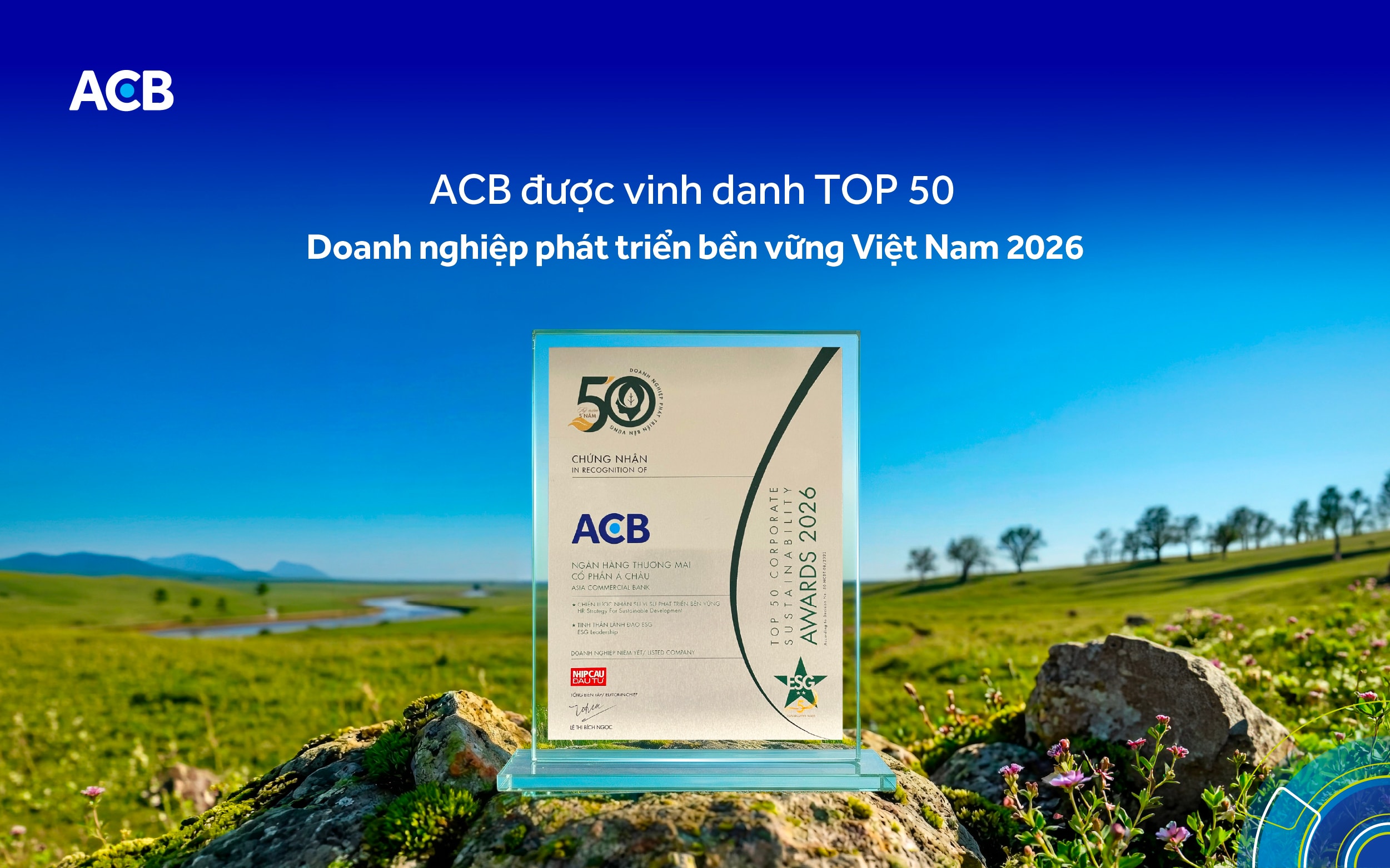 ACB được vinh danh tại TOP 50 CSA 2026